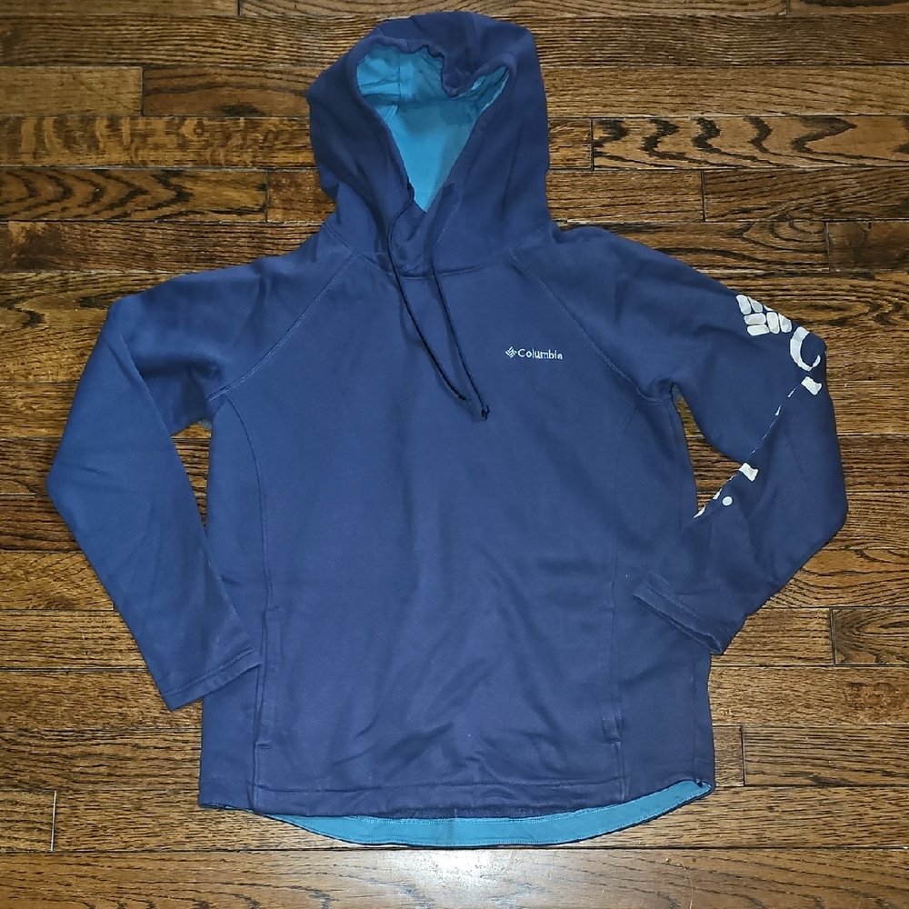 Columbia Navy and Teal Hoodie
